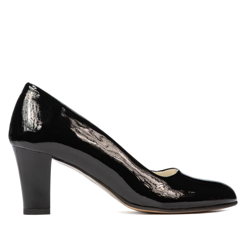 Chaussures élégantes femme 1209 vernis noir