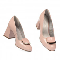 Chaussures élégantes femme 1291 vernis rose