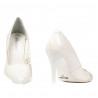 Chaussures élégantes femme 1246 vernis blanc