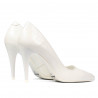 Chaussures élégantes femme 1246 vernis blanc