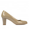 Chaussures élégantes femme 1209 vernis beige