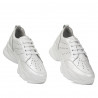Baskets femme 6046 blanc nacré