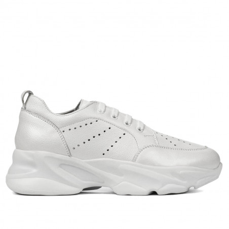 Baskets femme 6046 blanc nacré