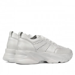 Baskets femme 6046 blanc nacré