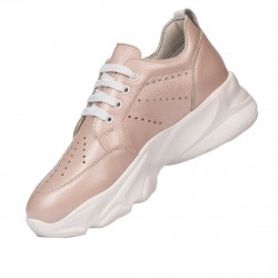 Baskets femme 6046 poudre nacrée