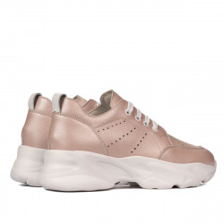 Baskets femme 6046 poudre nacrée