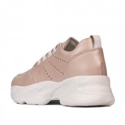 Baskets femme 6046 poudre nacrée