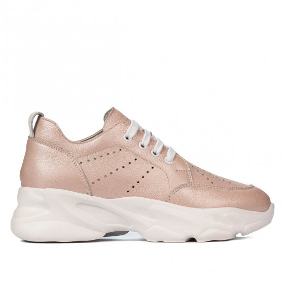 Baskets femme 6046 poudre nacrée