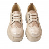 Chaussures décontractées femme 6047 beige combiné
