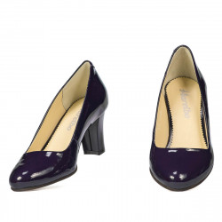 Chaussures élégantes femme 1209 vernis indigo