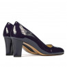 Chaussures élégantes femme 1209 vernis indigo
