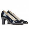 Chaussures élégantes femme 1209 vernis indigo nacré