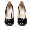 Chaussures élégantes femme 1245 vernis noir