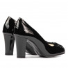 Chaussures élégantes femme 1245 vernis noir