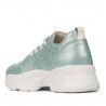 Baskets femme 6046 turquoise nacré