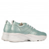 Baskets femme 6046 turquoise nacré