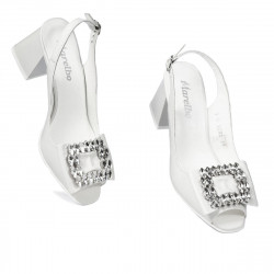 Sandales femme 1292 ivoire blanc