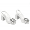 Sandales femme 1292 ivoire blanc