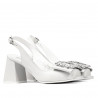 Sandales femme 1292 ivoire blanc