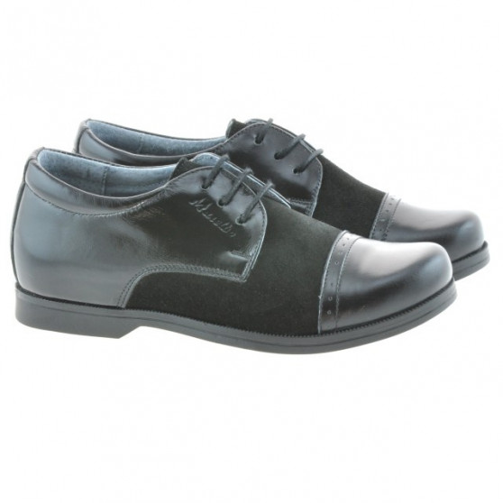Chaussures enfants 132 vernis noir+noir velours
