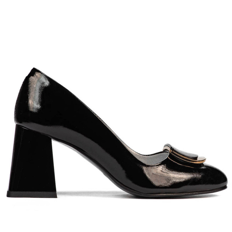 Chaussures élégantes femme 1291 vernis noir