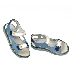 Sandales enfants 318 bleu combiné