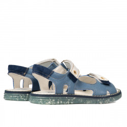 Sandales enfants 318 bleu combiné