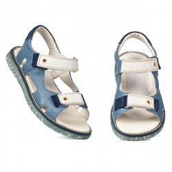 Sandales enfants 318 bleu combiné
