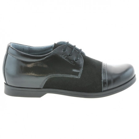Chaussures enfants 132 vernis noir+noir velours