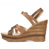 Sandales femme 5086 camel combiné