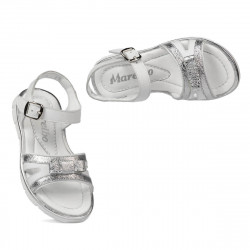 Sandales enfants 539 blanc combiné