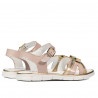 Sandales enfants 539 vernis nude combiné