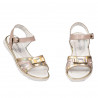Sandales enfants 539 vernis nude combiné