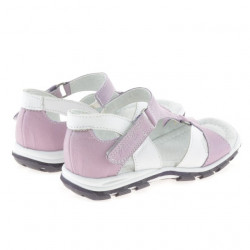 Sandales enfants petits 09c violet+blanc 1