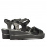 Sandales femme 5087 noir combiné