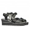 Sandales femme 5087 noir combiné