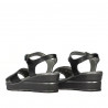 Sandales femme 5087 noir combiné