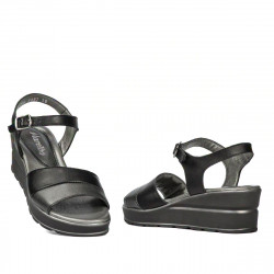 Sandales femme 5087 noir combiné