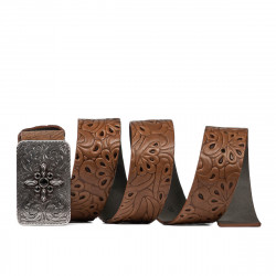 Ceinture unisexe 08ld marron foncé