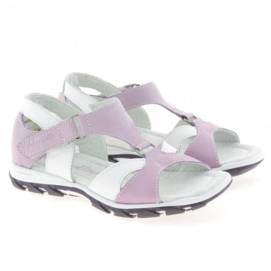 Sandales enfants petits 09c violet+blanc 1