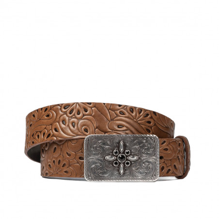 Ceinture unisexe 08ld marron foncé