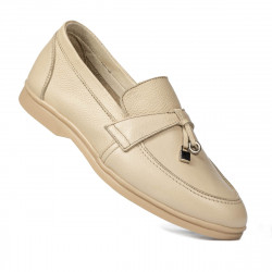 Mocassins femme 6054 crème