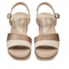 Sandales femme 5087 beige combiné