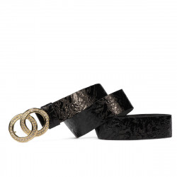 Ceinture femme 09ld laqué noir