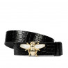 Ceinture femme 01ld verni noir