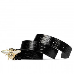 Ceinture femme 01ld verni noir