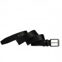 Ceinture homme 15b noir pressé