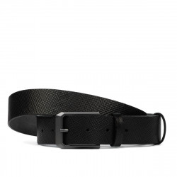 Ceinture homme 15b noir pressé