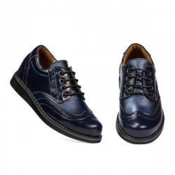 Chaussures enfants 154 laque indigo combiné
