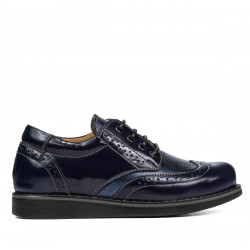 Chaussures enfants 154 laque indigo combiné